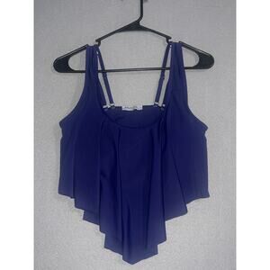 Marinavid Swim Suit Top Women's Medium Purple Tankini